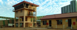 The control building, aptly named ‘E-Bay flight control centre’ by the staff, offers a 270° view of the entire operations